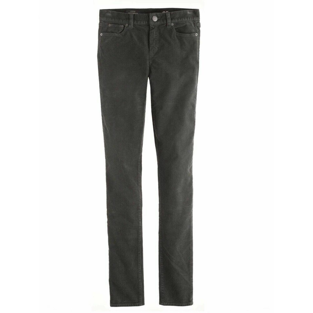 J Crew | Toothpick Corduroy Pants Size 24 Brown Ankle Straight Slim Fit